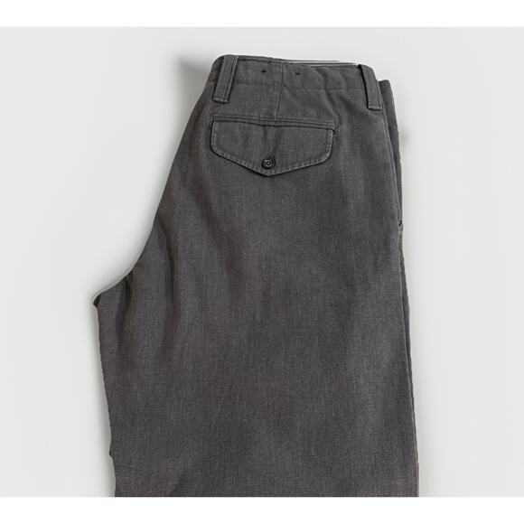 Banana Republic Relaxed Flat Front 5 Pocket Gray Chinos 34x30 (Measures 36x28) - Picture 4 of 7